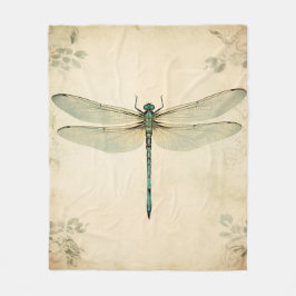 Cobertor De Velo Dragonfly Fleece Blanket, Dragonfly