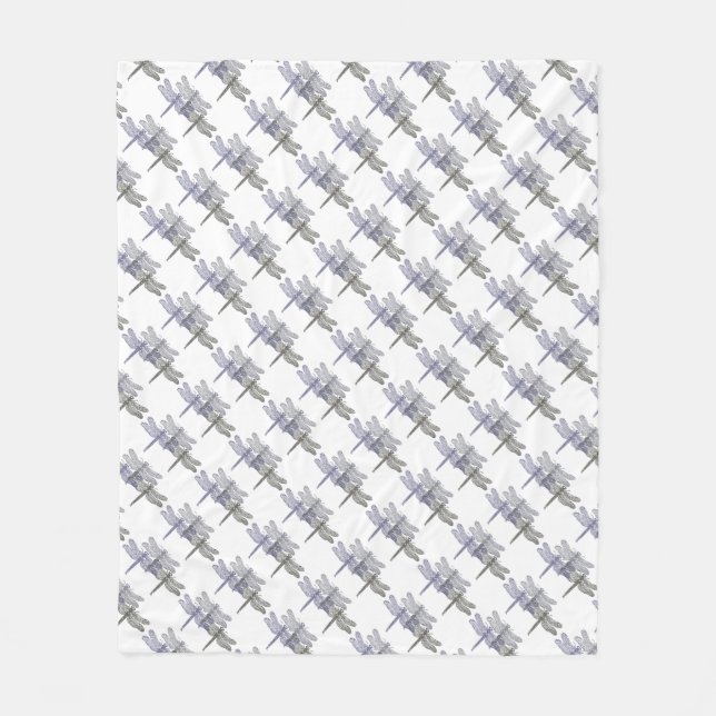 Cobertor De Velo Dragonfly Grays Fleece Blanket (Frente)