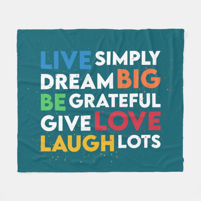 Cobertor De Velo Dream Big (Frente (Horizontal))