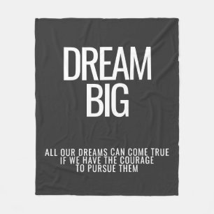 Cobertor De Velo Dream Big Fleece Blanket
