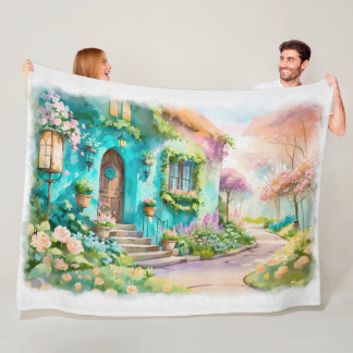 Cobertor De Velo Dream Cottage em Bloomlight - 60x80 Throw Blanket