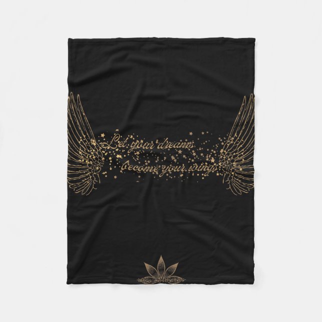 Cobertor De Velo Dream Wings Fleece Blanket (Frente)