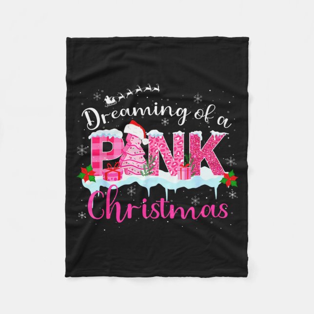 Cobertor De Velo Dreaming Of A Nk Christmas Tree Cakes Santa Hat Xm (Frente)