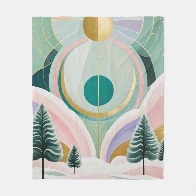 Cobertor De Velo Dreamscape Whimsical Winter (Frente)