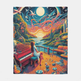 Cobertor De Velo Dreamy Riverfront Harmony