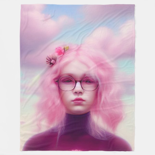 Cobertor De Velo Dreamy Rosa (Frente)