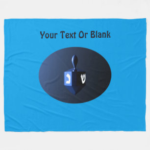 Cobertor De Velo Dreidel Azul Metálico