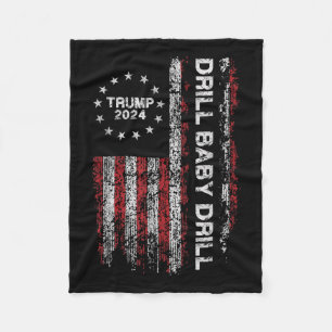 Cobertor De Velo Drill Baby Drill Trump 2024 Presidente Representan