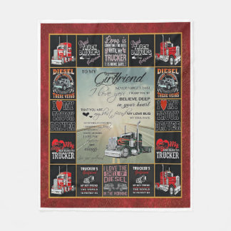 Cobertor De Velo Driver de caminhão personalizado para meu Namorada