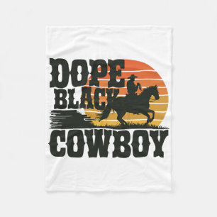 Cobertor De Velo Drog Negro Cowboy Melanina Africano Rodeio Mês da