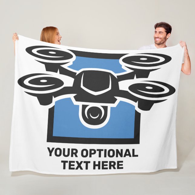 Cobertor De Velo Drone de Texto Personalizado (In Situ)