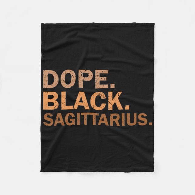 Cobertor De Velo Drug Black Sagittarius Melanin African Zodiac Sagi (Frente)