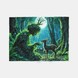 Cobertor De Velo Dryad queen of the enchanted forest at night art