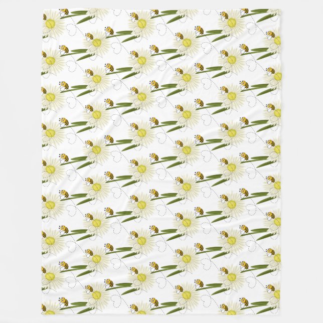 Cobertor De Velo Duas abelhas pequenas e bonitas (Frente)