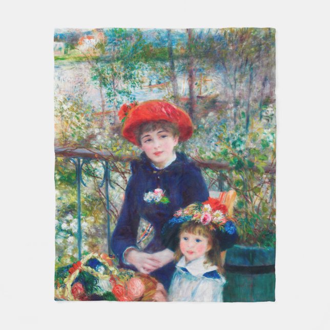Cobertor De Velo Duas Irmãs - Pintura Impressionista Renoir (Frente)