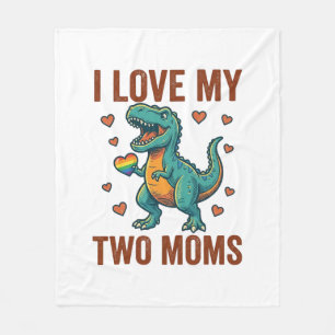 Cobertor De Velo Duas Mães Orgulho Camisa Vector T Design de Dinoss