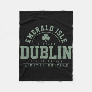 Cobertor De Velo Dublin Irlanda Folha de Trevo Irlandês Dia de São