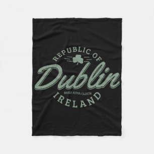 Cobertor De Velo Dublin Irlanda Folha de Trevo Irlandês Dia de São