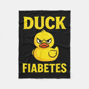 Cobertor De Velo Duck Fiabetes - Sensibilização Engraçada por Diabe