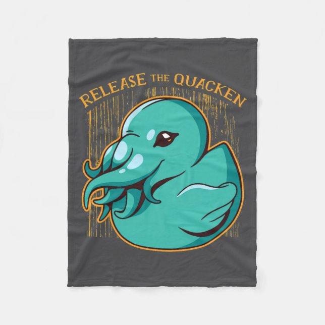 Cobertor De Velo Duck Kraken Release The Quacken Funny Rubber Boxer (Frente)