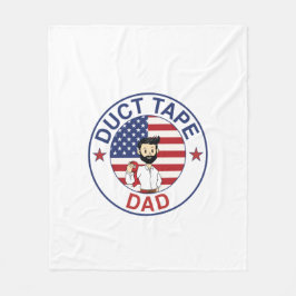 Cobertor De Velo Duct Tape Dad - Fleece Blanket