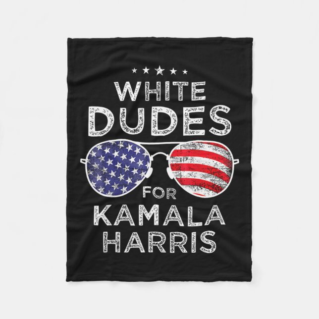 Cobertor De Velo Dudes Para Kamala Harris Sungles Retro (Frente)