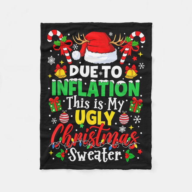 Cobertor De Velo Due To Inflation This Is My Ugly Sweater Family Ch (Frente)