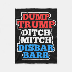 Cobertor De Velo Dump Trump Ditch Mitch Disr Rr Legal Resist Protes