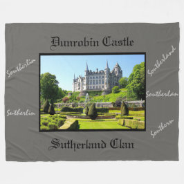Cobertor De Velo Dunrobin Castle & Scottish Sutherland Clan