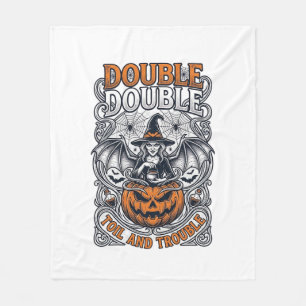 Cobertor De Velo Dupla Perturbação Problema Bruxa Abóbora Halloween