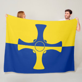 Cobertor De Velo Durham Flag (County of England, Reino Unido)