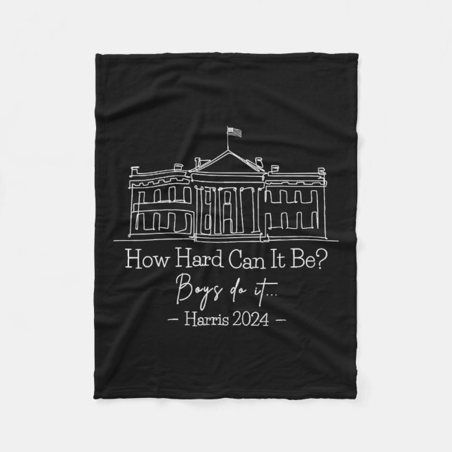 Cobertor De Velo Duro Pode Ser Meninos Do It Kamala-harris 2024 (Frente)
