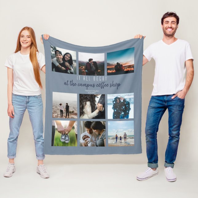 Cobertor De Velo Dusty Blue Onde Tudo Começou História Romântica De (In Situ)