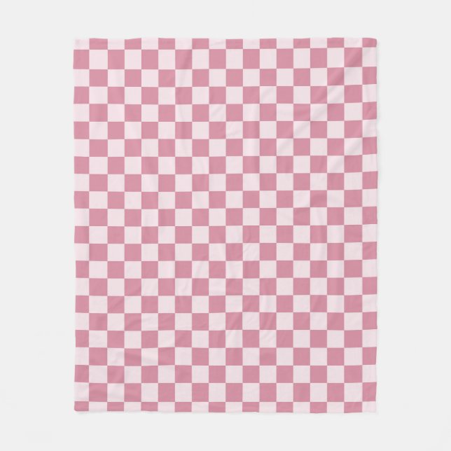 Cobertor De Velo Dusty rose checkerboard pattern (Frente)