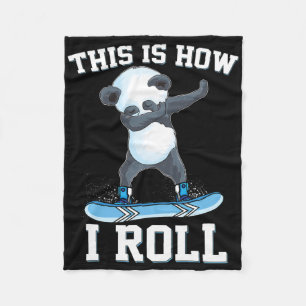 Cobertor De Velo É Assim Que Eu Rolo Batido Panda Snowboard Neve