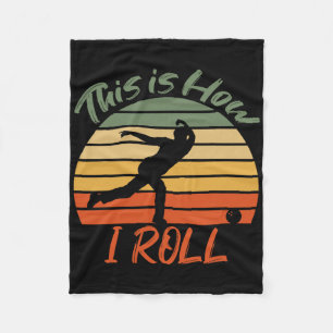 Cobertor De Velo É Assim Que Eu Rolo Boliche Vintage Pin Bola Jogad