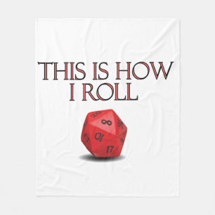 Cobertor De Velo É Assim Que Eu Rolo Um Engraçado Dice RPG