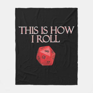 Cobertor De Velo É Assim Que Eu Rolo Um Engraçado Dice RPG