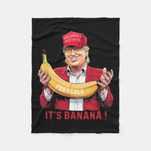 Cobertor De Velo É Banana (para escala) Estelar Funny Trump Tee 0