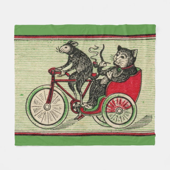 Cobertor De Velo É bom ser o gato (Frente (Horizontal))