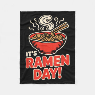 Cobertor De Velo É Dia de Ramen Comida Asiática Macarrão Sopa Tigel