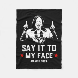 Cobertor De Velo É Engraçado Votar Kamala Harris Para Pressi