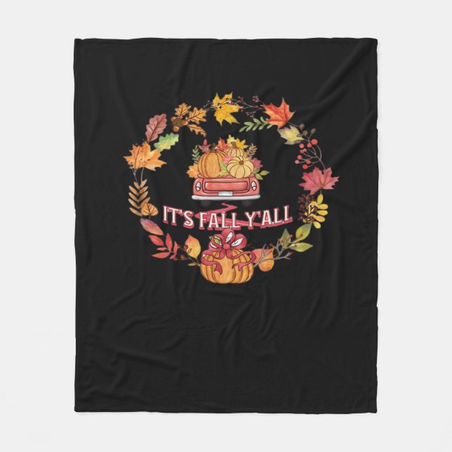 Cobertor De Velo É Fall Y’all Harvest Road (Frente)