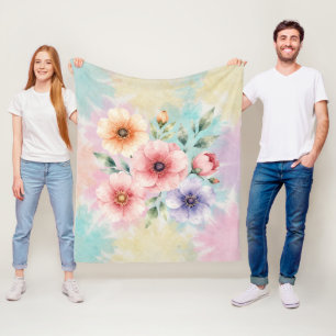 Cobertor De Velo É Hora de Flores Tie Dye em Floraison