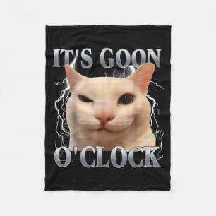 Cobertor De Velo É hora do Goon, meme de gato engraçado, homens, mu