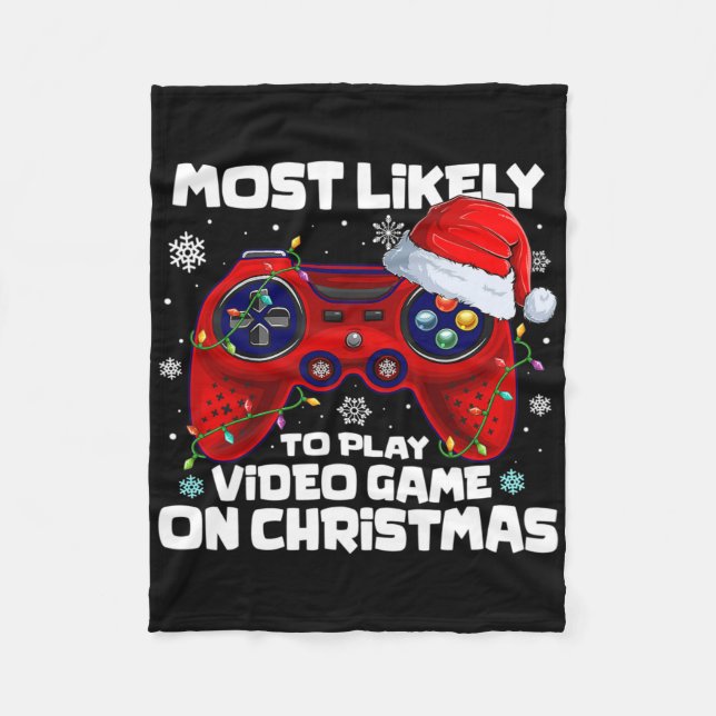 Cobertor De Velo É Mais Provável Jogar Vídeo No Natal 1 (Frente)