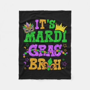 Cobertor De Velo É Mardi Gras Bruh Funny Mardi Gras Teens Boys K