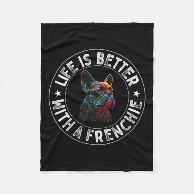 Cobertor De Velo É Melhor Com Um Francês - O Buldogue Francês (Frente)