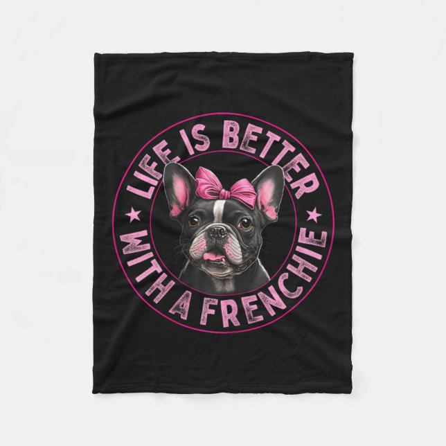 Cobertor De Velo É Melhor Com Um Francês - O Buldogue Francês 1 (Frente)