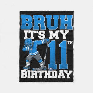 Cobertor De Velo É Meu 11º Aniversário Hóquei no Gelo 11 Anos de Id